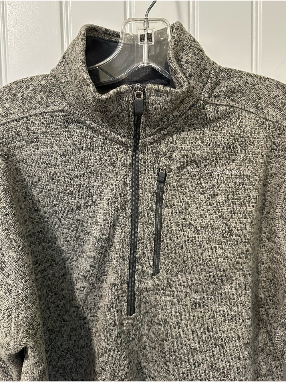 Eddie Bauer Men's Half-Zip Sweater Fleece Pullover - Gray